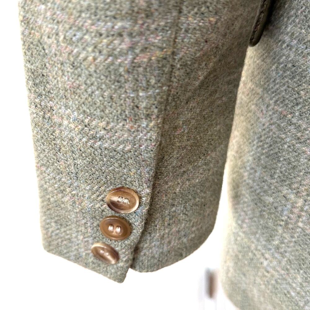 Pendleton Wool Plaid Blazer Sage Gray Academic Preppy Jacket Sz 4 - Picture 8 of 11
